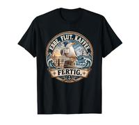 Ebbe Flut Kaffee Cadeau de café Mouette d'Allemagne du Nord T-Shirt Graphique avec Valeur