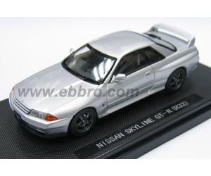 EBBRO 1/43 Nissan Skyline GT-R (R32) Silver (japan import)