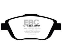 EBC Brakes DP22073 Greenstuff Garniture de Frein