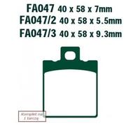 Ebc Fa-hh Series Fa047hh Sintered Brake Pads Noir