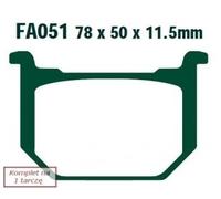 Ebc Fa Series Fa051 Organic Brake Pads Argenté