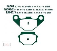 Ebc Fa-r Seriesed Fa067r Metal Sintered Brake Pads Doré
