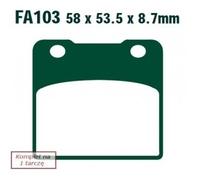 Ebc Fa-hh Series Fa103hh Sintered Brake Pads Noir