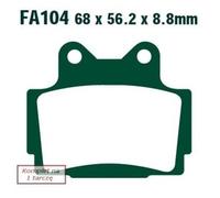 Ebc Fa-hh Series Fa104hh Sintered Brake Pads Noir