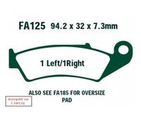 Ebc Fa-tt Series Carbon Fiber Fa125tt Brake Pads Noir