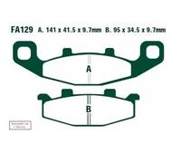 Ebc Fa-hh Series Fa129hh Sintered Brake Pads Noir