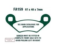 Ebc Fa-tt Series Carbon Fiber Offroad Fa159tt Brake Pads Noir