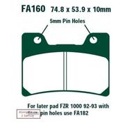 EBC Brakes FA160 Plaquettes de frein