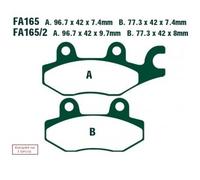 EBC Brakes FA165TT Plaquettes de frein
