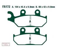 Ebc Fa-r Series Fa172r Sintered Brake Pads Noir