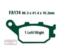Ebc Fa-v Series Fa174v Sintered Brake Pads Noir
