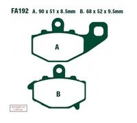 EBC Brakes FA192 Plaquettes de frein