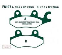 Ebc Fa-hh Series Fa197hh Sintered Brake Pads Noir