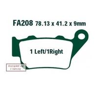 Ebc Fa-tt Series Carbon Fiber Fa208tt Brake Pads Noir