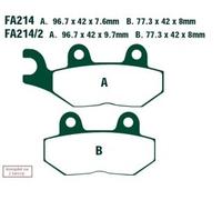 Ebc Fa-hh Series Fa214/2hh Sintered Brake Pads Noir