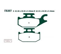Ebc Fa-tt Series Carbon Fiber Offroad Fa307tt Brake Pads Noir