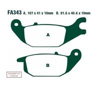 EBC Brakes FA343 Plaquettes de frein