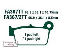 Ebc Fa-r Series Fa367r Sintered Brake Pads Noir