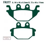 EBC Brakes FA377R Plaquettes de frein