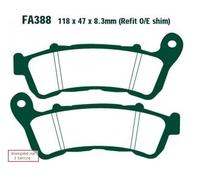 Ebc Fa-hh Series Fa388hh Sintered Brake Pads Noir