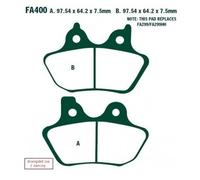 Ebc Fa-v Series Fa400v Sintered Brake Pads Noir