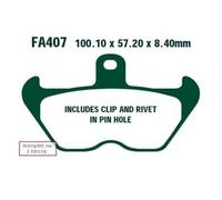 Ebc Fa Series Organic Fa407 Brake Pads Noir