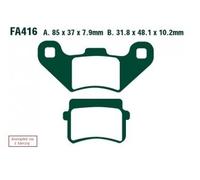 EBC Brakes FA416TT Plaquettes de frein