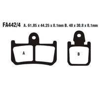 EBC Brakes FA442/4 Plaquettes de frein