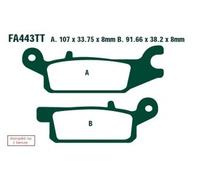 EBC Brakes FA443TT Plaquettes de frein