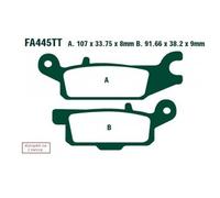EBC Brakes FA445TT Plaquettes de frein
