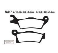 EBC Brakes FA617R Plaquettes de frein