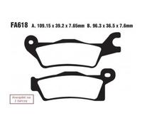 Ebc Fa-tt Series Carbon Fiber Fa618tt Brake Pads Noir