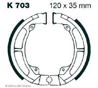 EBC Brakes K703 Jeu de mâchoires de frein