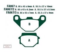 EBC Brakes SFA067HH Plaquettes de frein