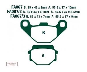 EBC Brakes SFA067HH Plaquettes de frein