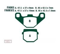 EBC Brakes SFA083/2 Plaquettes de frein