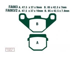 EBC Brakes SFA083 Plaquettes de frein