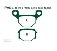 EBC Brakes SFA093 Plaquettes de frein