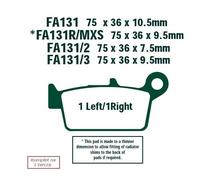 EBC Brakes SFA131/2HH Plaquettes de frein