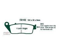 EBC Brakes SFA142 Plaquettes de frein