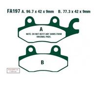 EBC Brakes SFA197HH Plaquettes de frein