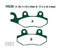 Ebc Sfa-hh Series Sfa228hh Sintered Brake Pads Noir