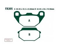 EBC Brakes SFA305 Plaquettes de frein