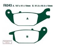 EBC Brakes SFA343 Plaquettes de frein