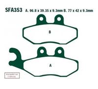 Ebc Sfa-hh Series Sfa353hh Sintered Brake Pads Noir