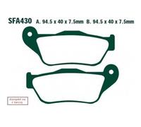 EBC Brakes SFA430HH Plaquettes de frein