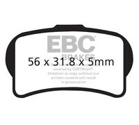 EBC Brakes FA644TT Plaquettes de frein