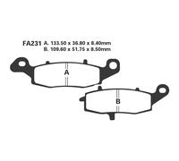 Ebc Epfa-hh Series Epfa231hh Sintered Brake Pads Noir
