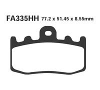 Ebc Epfa-hh Series Epfa335hh Sintered Brake Pads Noir