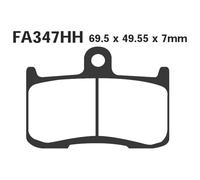 Ebc Epfa-hh Series Epfa347hh Sintered Brake Pads Noir